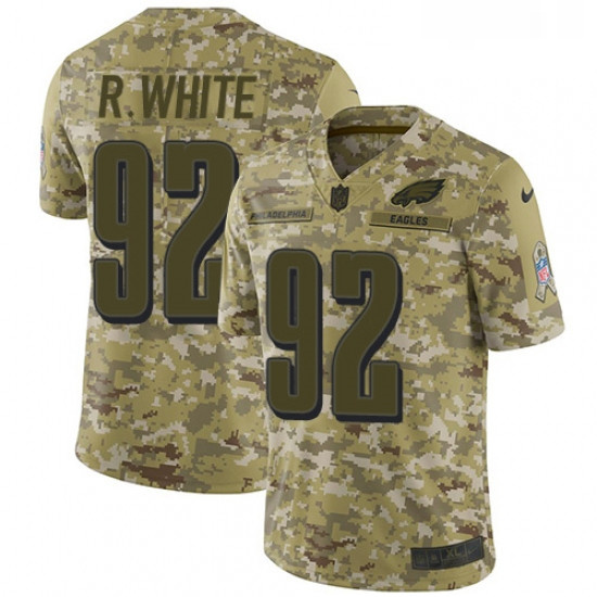 Mens Nike Philadelphia Eagles 92 Reggie White Limited Camo 2018 Salute to Service NFL Jersey