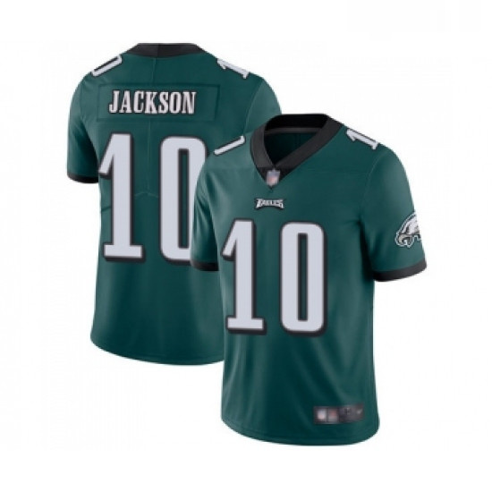 Mens Philadelphia Eagles 10 DeSean Jackson Midnight Green Team Color Vapor Untouchable Limited Playe