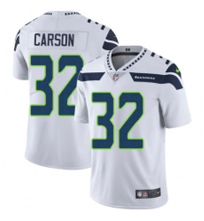 Youth Nike Seattle Seahawks 32 Chris Carson White Vapor Untouchable Limited Player NFL Jersey