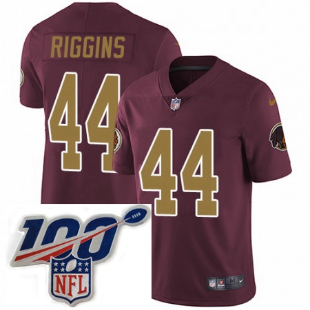 Youth Nike Washington Redskins 44 John Riggins Burgundy RedGold Number Alternate 80TH Anniversary Va