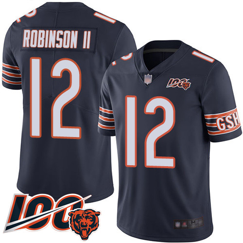 Youth Chicago Bears 12 Allen Robinson Navy Blue Team Color 100th Season Limited Football Jersey