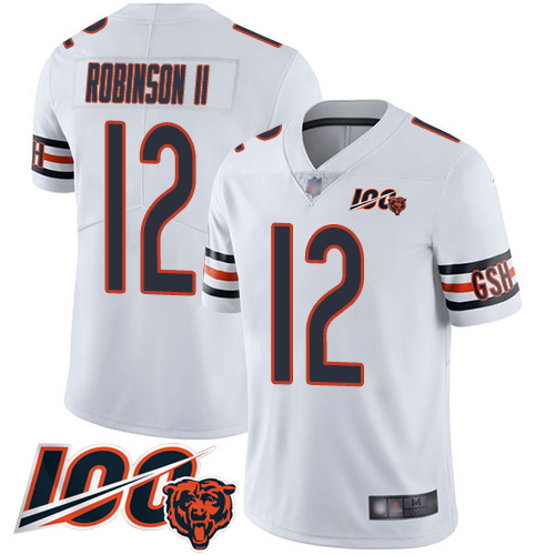 Youth Chicago Bears 12 Allen Robinson White Vapor Untouchable Limited Player 100th Season Football J