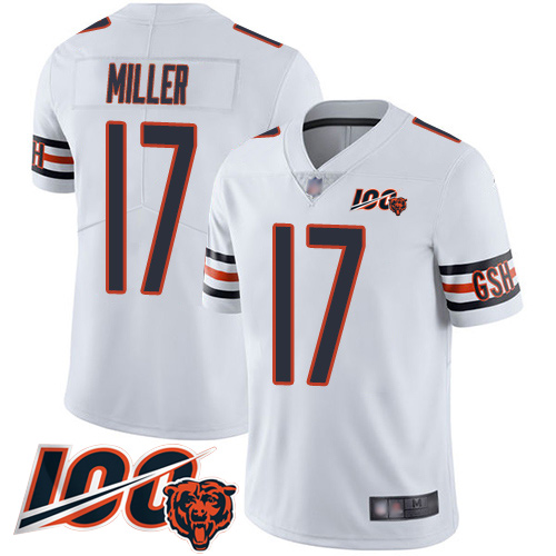 Youth Chicago Bears 17 Anthony Miller White Vapor Untouchable Limited Player 100th Season Football J