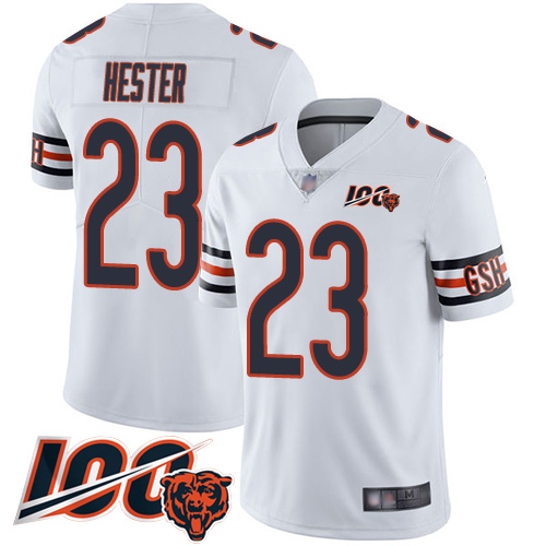 Youth Chicago Bears 23 Devin Hester White Vapor Untouchable Limited Player 100th Season Football Jer