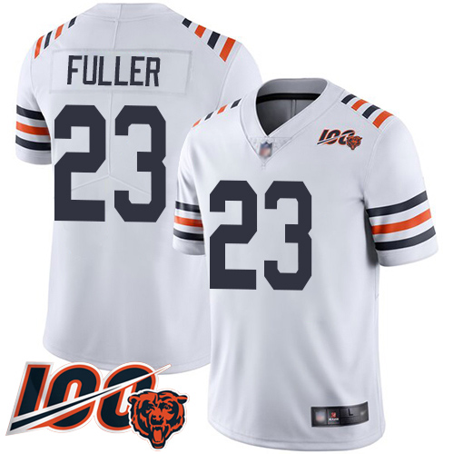 Youth Chicago Bears 23 Kyle Fuller White 100th Season Limited Football Jersey