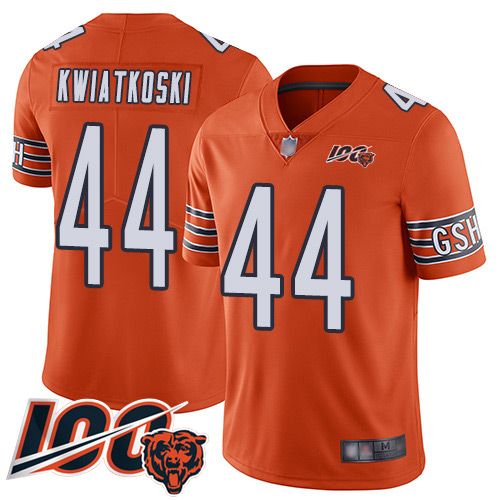 Youth Chicago Bears 44 Nick Kwiatkoski Orange Alternate 100th Season Limited Football Jersey