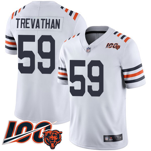 Youth Chicago Bears 59 Danny Trevathan White 100th Season Limite