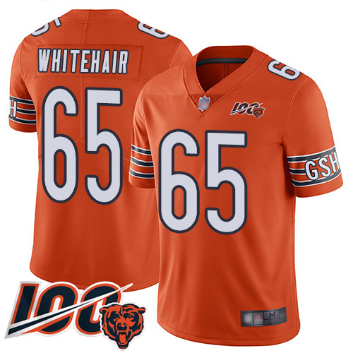 Youth Chicago Bears 65 Cody Whitehair Orange Alternate 100th Season Limited Football Jersey