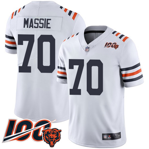 Youth Chicago Bears 70 Bobby Massie White 100th Season Limited F