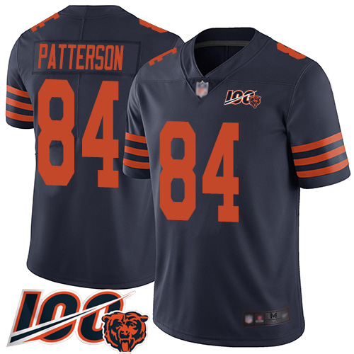 Youth Chicago Bears 84 Cordarrelle Patterson Limited Navy Blue Rush Vapor Untouchable 100th Season F