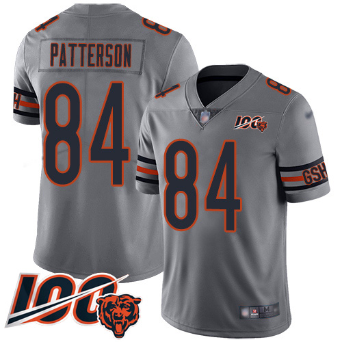 Youth Chicago Bears 84 Cordarrelle Patterson Limited Silver Inverted Legend 100th Season Football Je