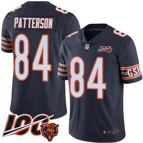 Youth Chicago Bears 84 Cordarrelle Patterson Navy Blue Team Color 100th Season Limited Football Jers