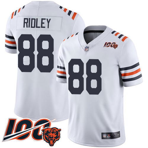 Youth Chicago Bears 88 Riley Ridley White 100th Season Limited F