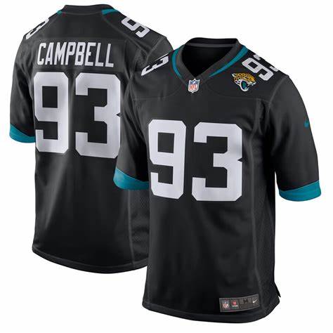 Men Nike Jacksonville Jaguars 93 Calais Campbell Black Alternate Vapor Untouchable Limited Player NF