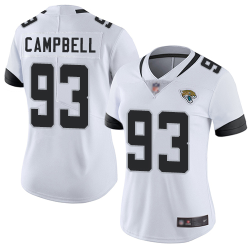 Men Nike Jacksonville Jaguars 93 Calais Campbell White Alternate Vapor Untouchable Limited Player NF