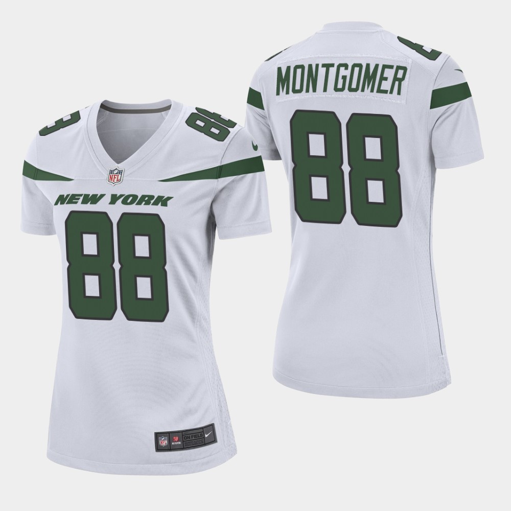 Women New York Jets 88 Ty Montgomery White Vapor Untouchable Limited Jersey