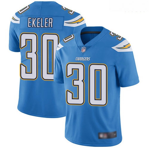 Chargers 30 Austin Ekeler Electric Blue Alternate Men Stitched Football Vapor Untouchable Limited Je