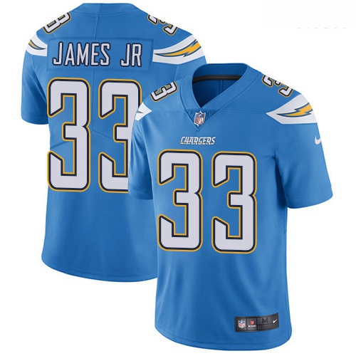 Chargers 33 Derwin James Jr Electric Blue Alternate Men Stitched Football Vapor Untouchable Limited 