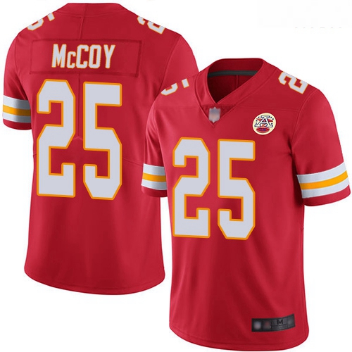 Chiefs 25 LeSean McCoy Red Team Color Men Stitched Football Vapor Untouchable Limited Jersey