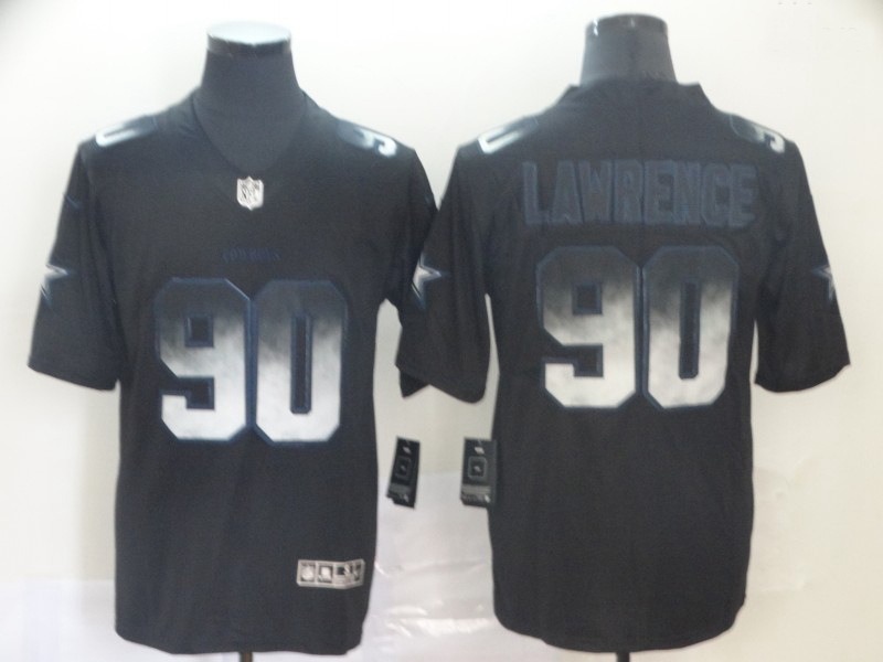 Cowboys 90 DeMarcus Lawrence Black Arch Smoke Vapor Untouchable Limited Jersey