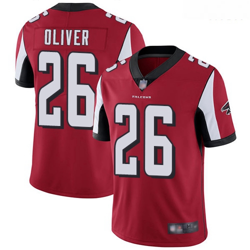 Falcons 26 Isaiah Oliver Red Team Color Men Stitched Football Vapor Untouchable Limited Jersey