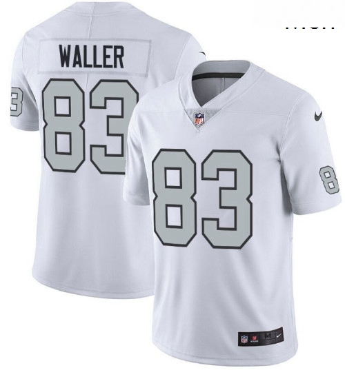 Oakland Raiders 83 Darren Waller White Rush Limited Jersey