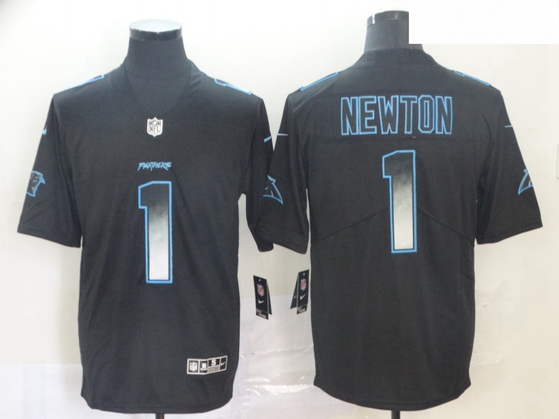 Panthers 1 Cam Newton Black Arch Smoke Vapor Untouchable Limited Jersey