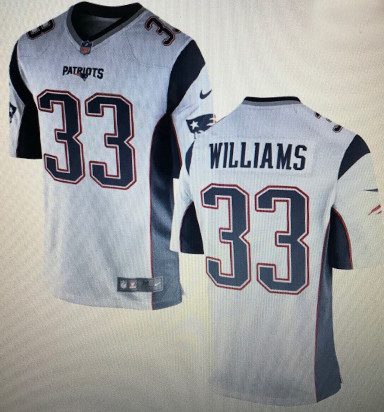 Patriots 33 Joejuan Williams White Vapor Limited Jersey