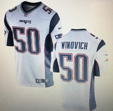 Patriots 50 Chase Winovich White Vapor limited Jersey