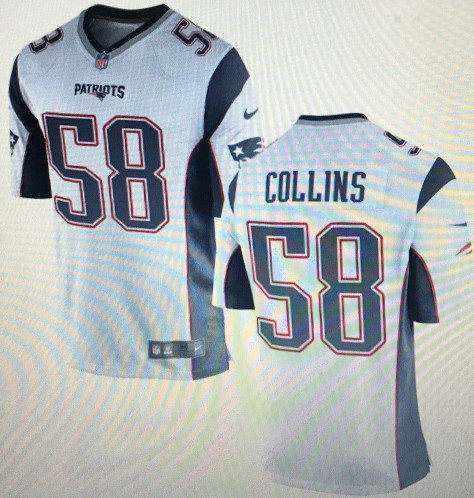 Patriots 58 Jamie Collins White Vapor limited Jersey