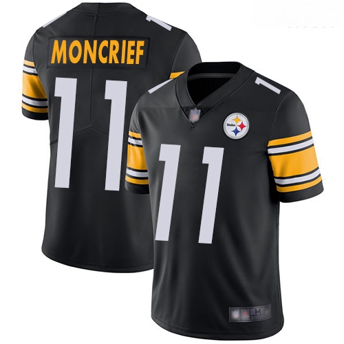Steelers 11 Donte Moncrief Black Team Color Men Stitched Footbal