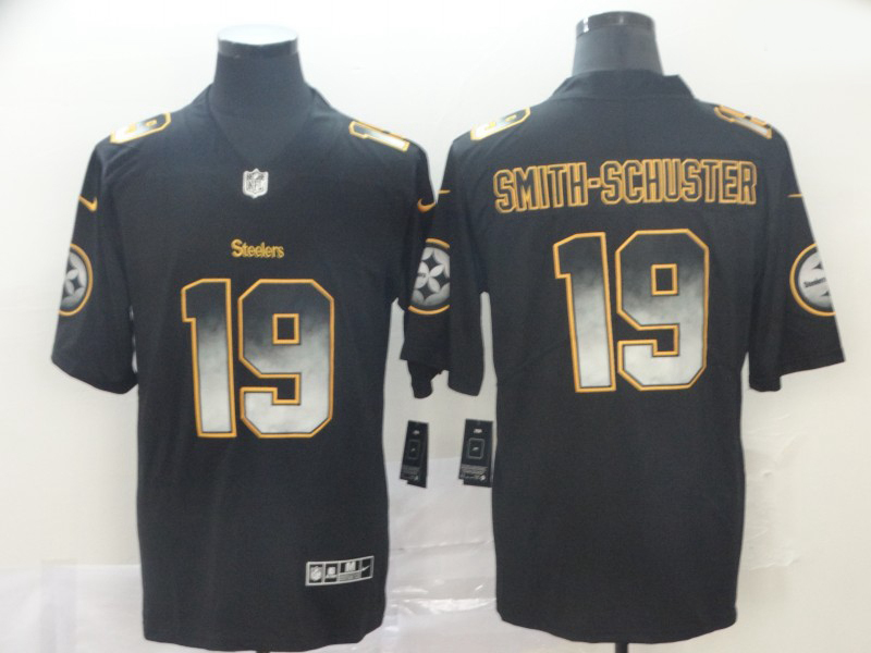 Steelers 19 JuJu Smith Schuster Black Arch Smoke Vapor Untouchable Limited Jersey