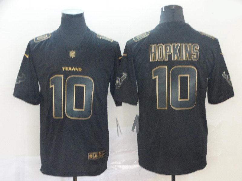 Texans 10 DeAndre Hopkins Black Gold Vapor Untouchable Limited Jersey