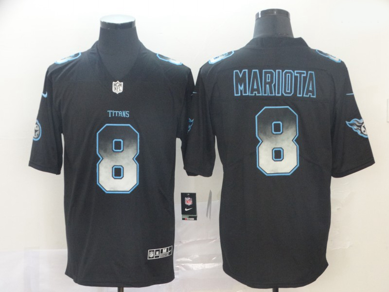 Titans 8 Marcus Mariota Black Arch Smoke Vapor Untouchable Limited Jersey