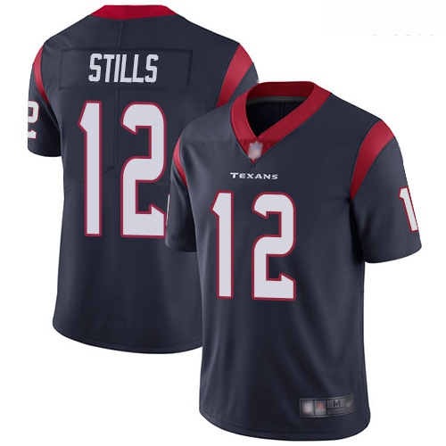 Texans 12 Kenny Stills Navy Blue Team Color Men Stitched Footbal