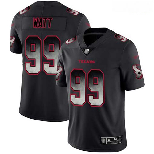 Texans 99 J J  Watt Black Men Stitched Football Vapor Untouchabl