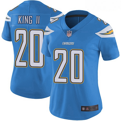 Chargers #20 Desmond King II Electric Blue Alternate Women Stitched Football Vapor Untouchable Limit