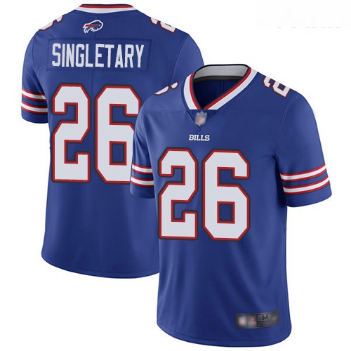 Bills #26 Devin Singletary Royal Blue Team Color Youth Stitched Football Vapor Untouchable Limited J