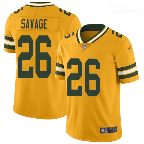 Packers #26 Darnell Savage Yellow Youth Stitched Football Limite