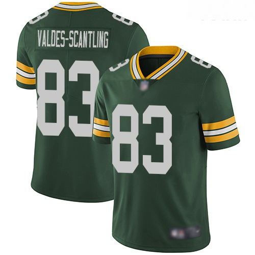 Packers #83 Marquez Valdes Scantling Green Team Color Youth Stitched Football Vapor Untouchable Limi