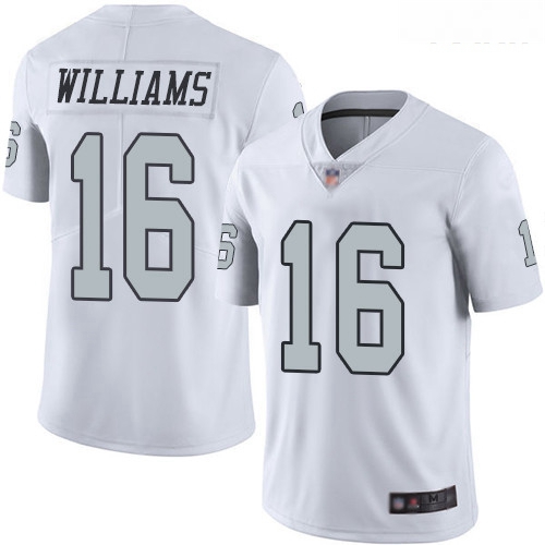 Raiders #16 Tyrell Williams White Youth Stitched Football Limite