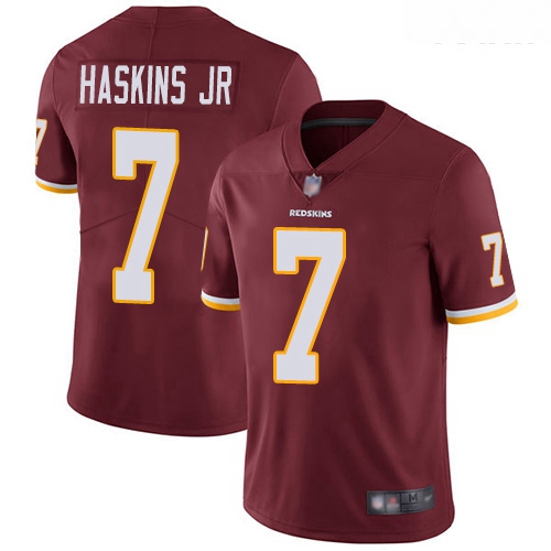 Redskins #7 Dwayne Haskins Jr Burgundy Red Team Color Youth Stitched Football Vapor Untouchable Limi