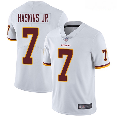 Redskins #7 Dwayne Haskins Jr White Youth Stitched Football Vapo