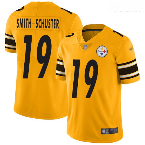 Steelers #19 JuJu Smith Schuster Gold Youth Stitched Football Li