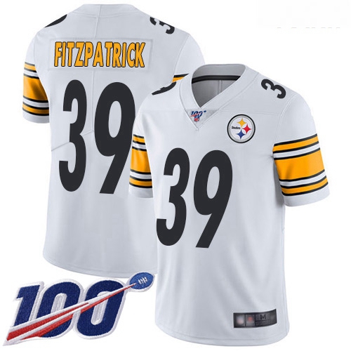 Steelers #39 Minkah Fitzpatrick White Youth Stitched Football 10