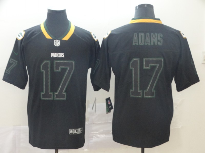 Packers 17 Davante Adams Black Shadow Legend Limited Jersey