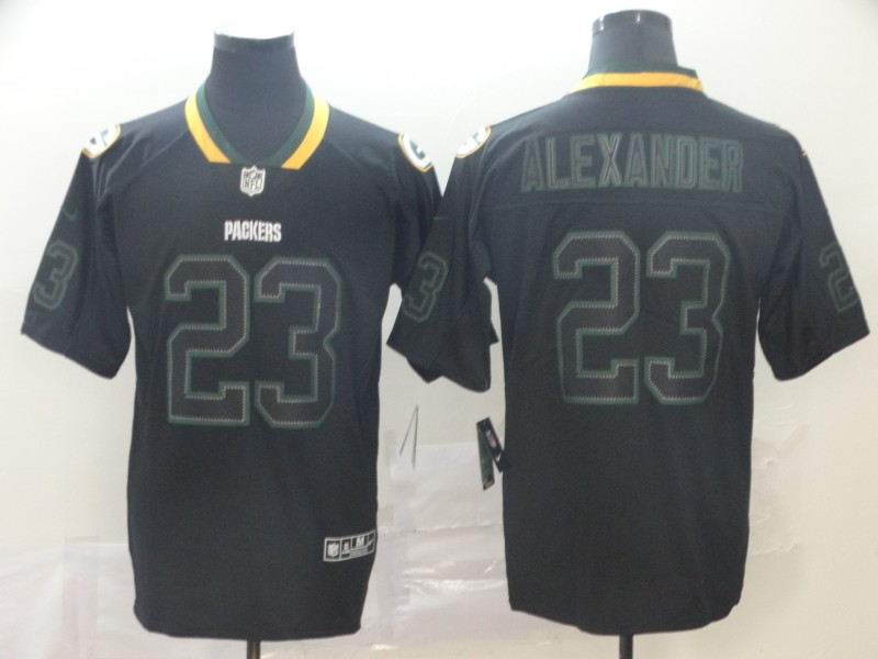 Packers 23 Jaire Alexander Black Shadow Legend Limited Jersey