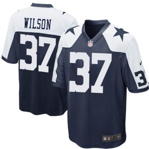 Nike Donovan Wilson Dallas Cowboys Game Navy Blue Throwback Jersey Youth