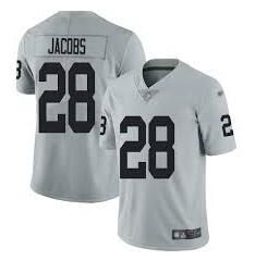 Youth Raiders 28 Josh Jacobs grey vapor limited Jersey