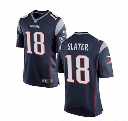 New England Patriots 18 Matthew Slater Blue Vapor Limited Jersey